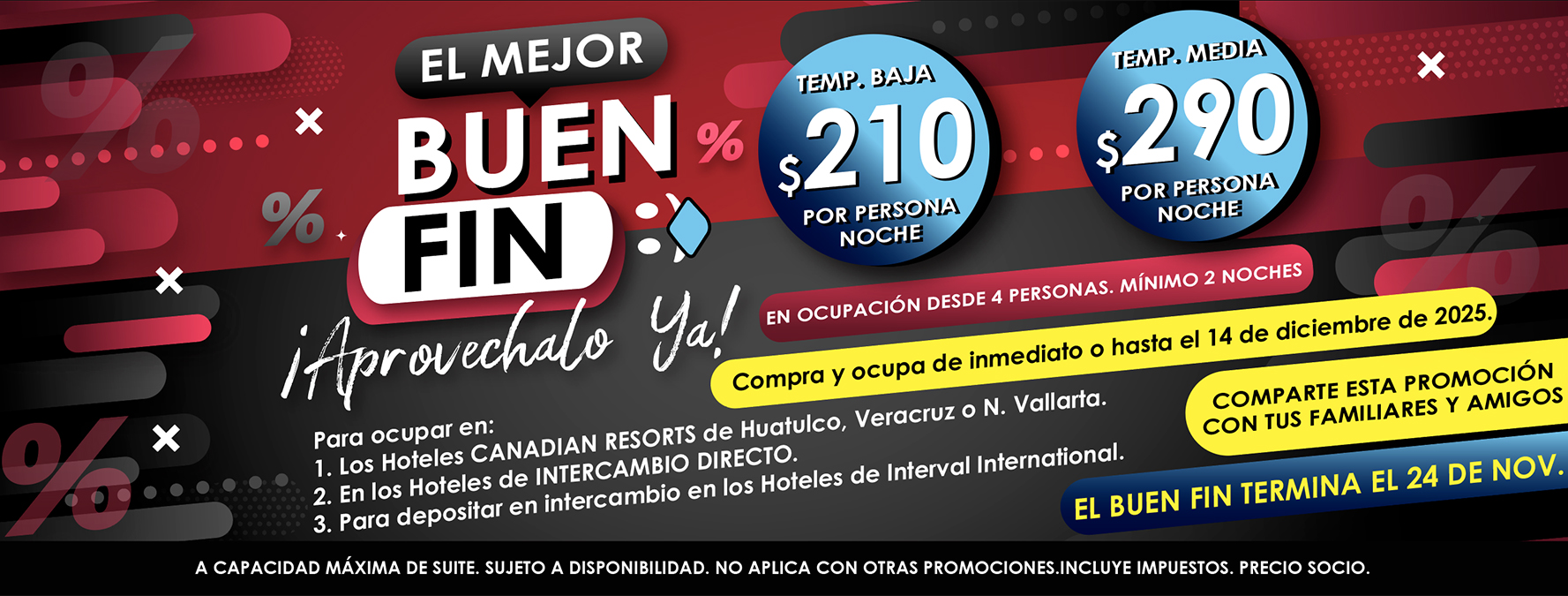 Promoción Canadian Resorts